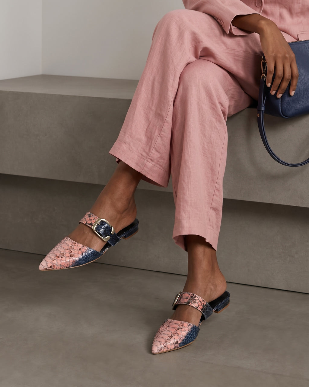 Akis Twilight Rose Mules