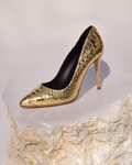 Alichi Radiant Gold Pumps 90