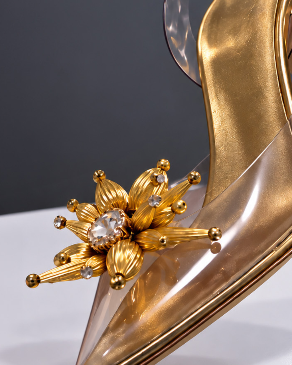 Atea Crystal-Embellished Slingback 90