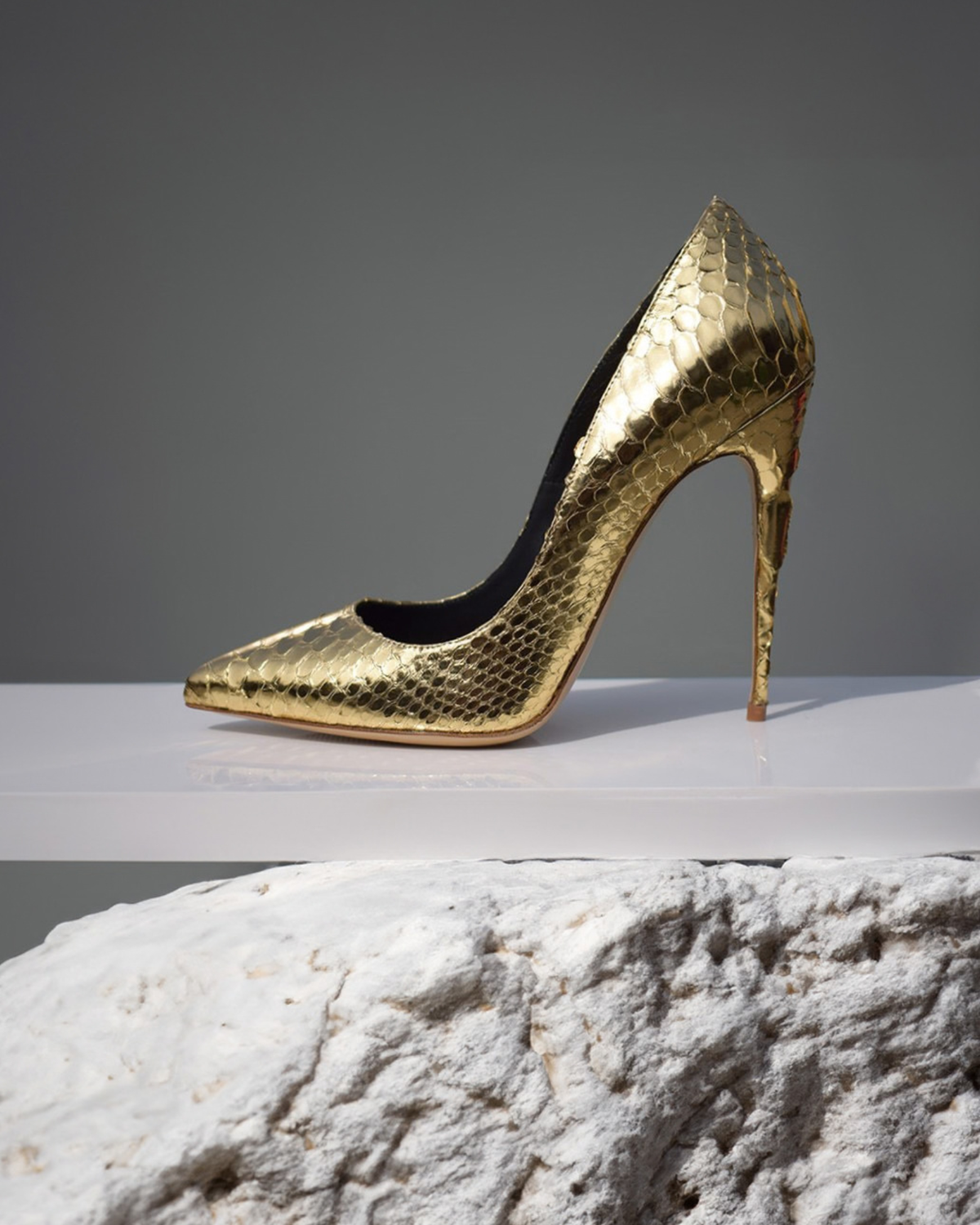 Alichi Radiant Gold Pumps 120