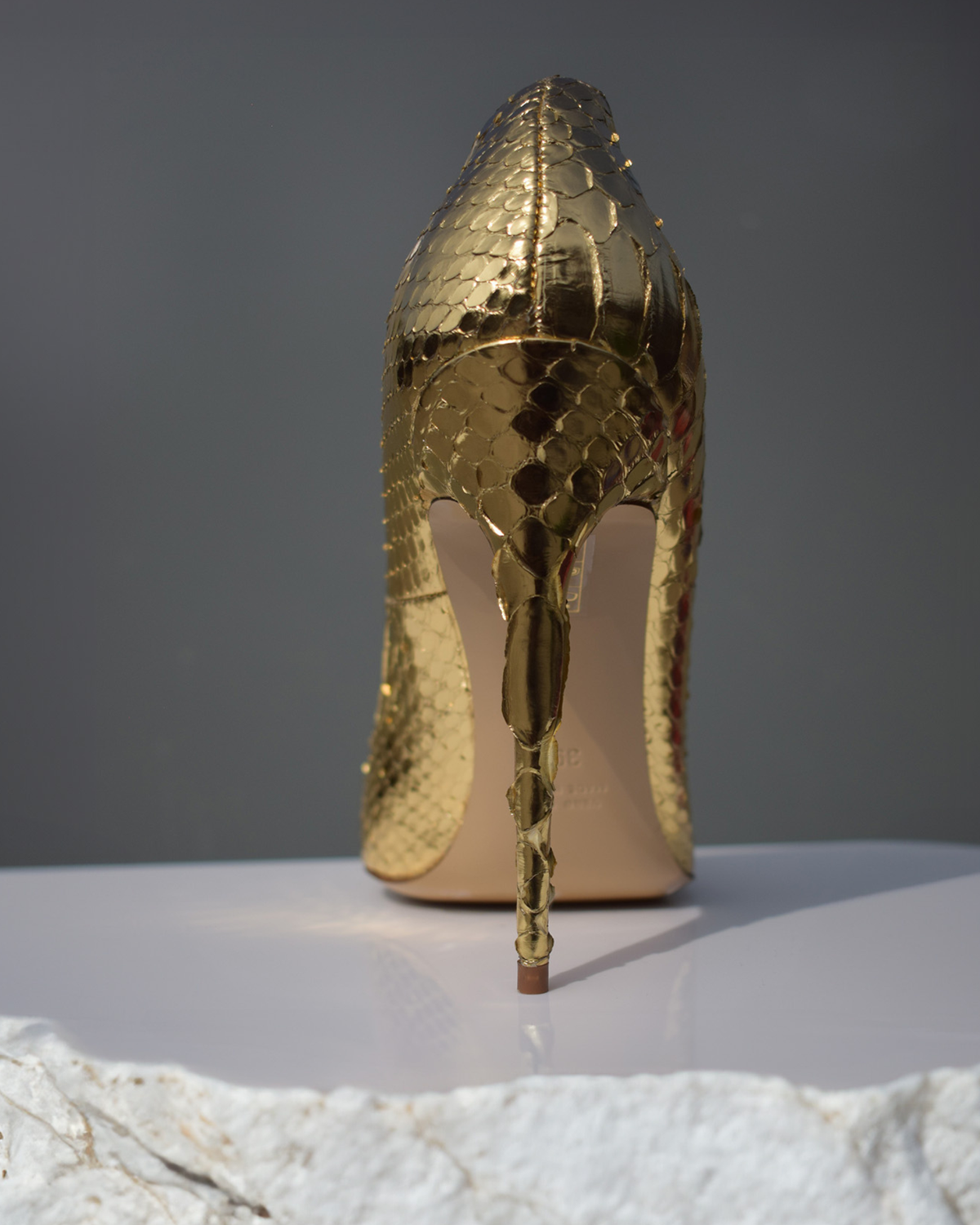 Alichi Radiant Gold Pumps 120