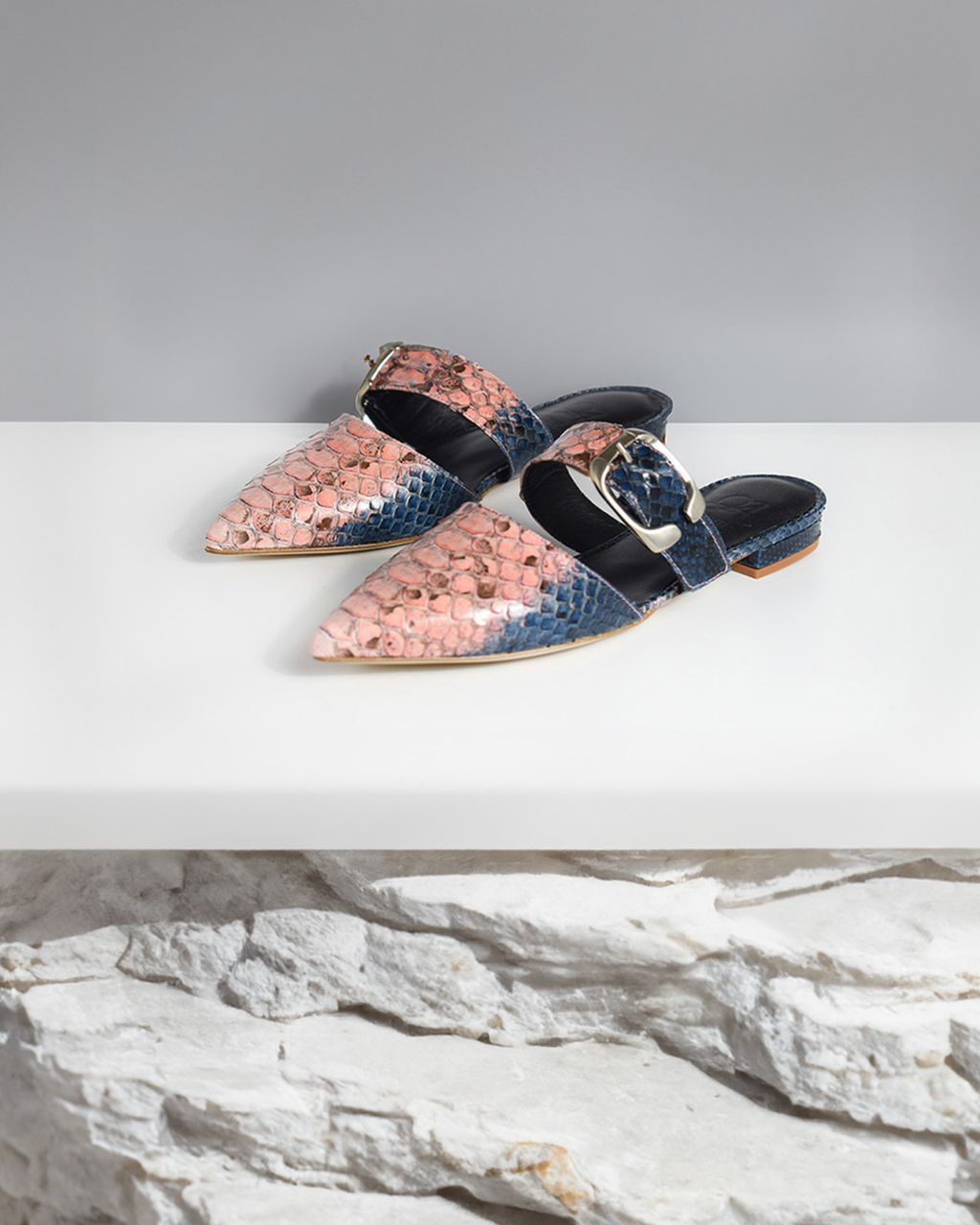 Akis Twilight Rose Mules