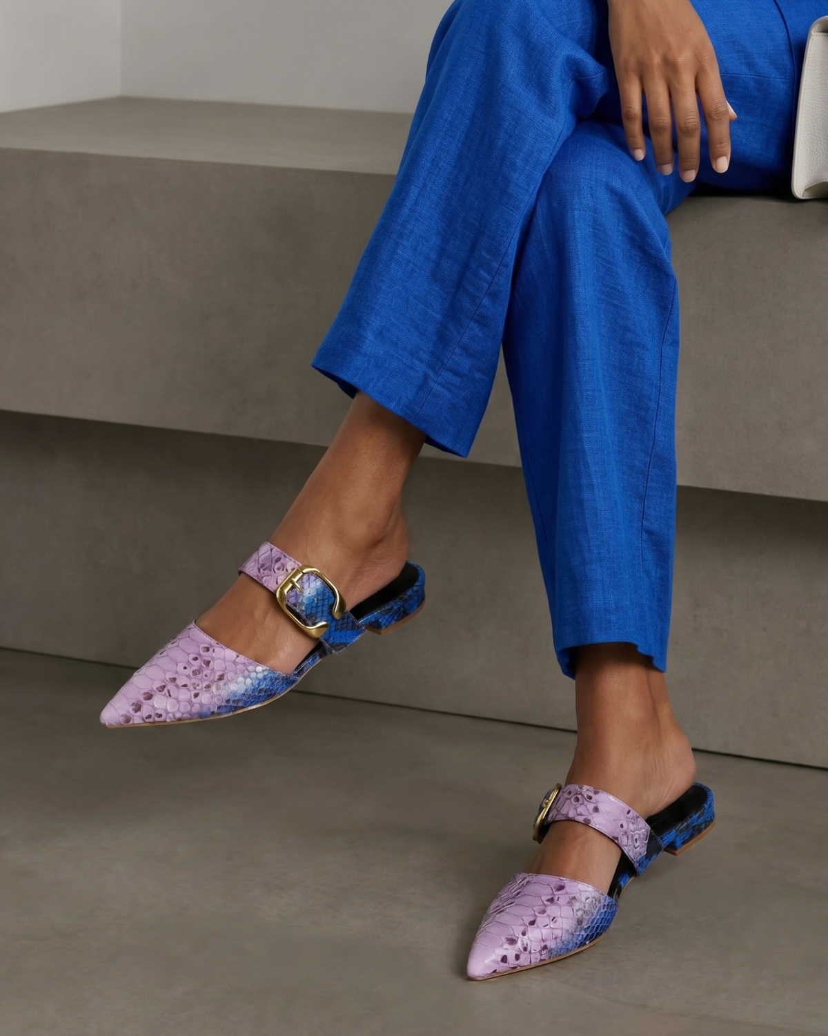 Aleth Lavender Mules