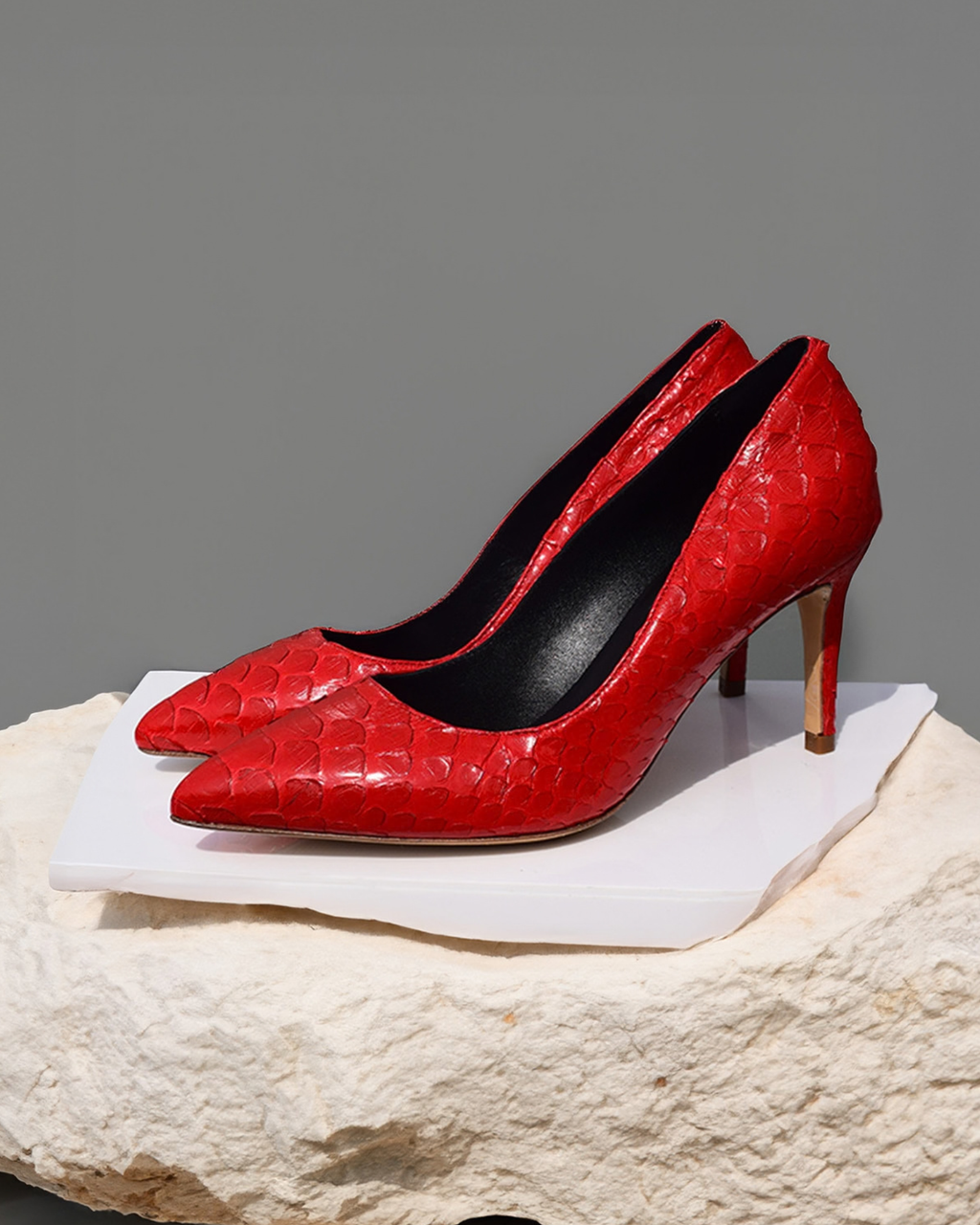 Adel Rouge Pumps 70